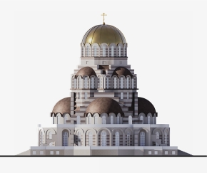 Храм Архистратига Михаила на озере Долгом